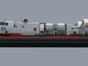 High Detail Chinese Type 726 LCAC Modèle 3D