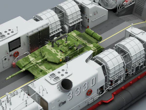 High Detail Chinese Type 726 LCAC 3D Model