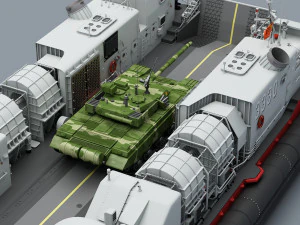 High Detail Chinese Type 726 LCAC 3D Model