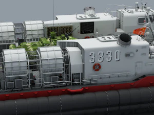 High Detail Chinese Type 726 LCAC 3D Model