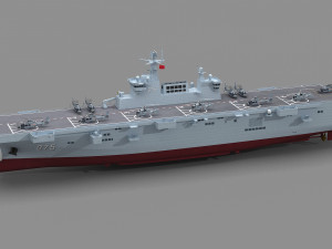 Chinese Navy Type 075 Amphibious Assault Ship 3D Model