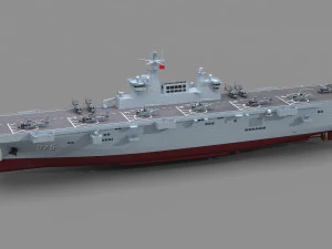 Nave d'assalto anfibio tipo 075 della marina cinese Modello 3D