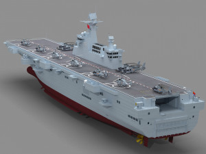 Chinese Navy Type 075 Amphibious Assault Ship 3Dモデル
