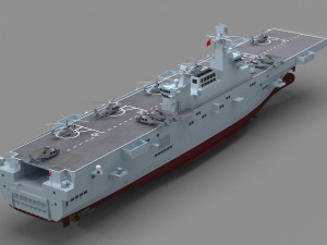 Chinese Navy Type 075 Amphibious Assault Ship 3Dモデル
