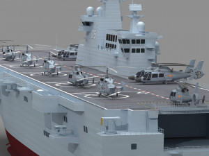 Chinese Navy Type 075 Amphibious Assault Ship 3Dモデル