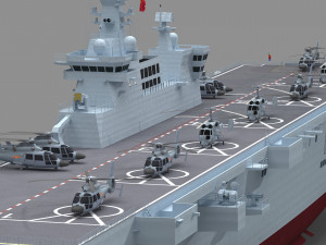 Chinese Navy Type 075 Amphibious Assault Ship 3Dモデル