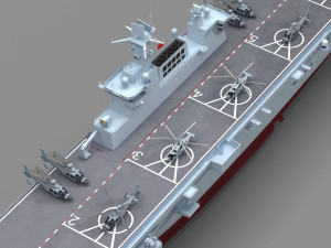Chinese Navy Type 075 Amphibious Assault Ship 3Dモデル