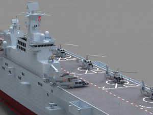 Chinese Navy Type 075 Amphibious Assault Ship 3Dモデル