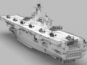 中国海軍075型強襲揚陸艦 3Dモデル in クルーザー 462407 | 3DExport