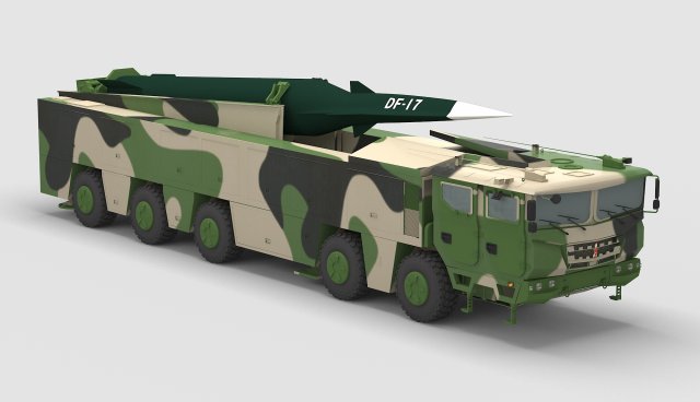 PLA DF-17 Missile Modello 3D .c4d .max .obj .3ds .fbx .stl .blend 