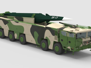 PLA DF-17 Missile 3D मॉडल