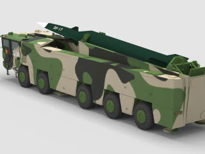 PLA DF-17 Missile 3D Model