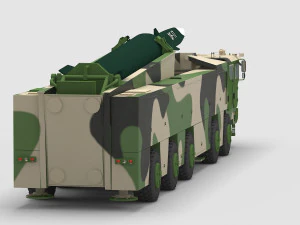 PLA DF-17 Missile 3D Model