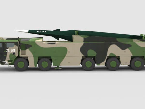 PLA DF-17 Missile 3D Model