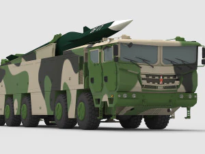 PLA DF-17 Missile 3D Model