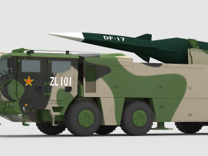 PLA DF-17 Missile Modello 3D