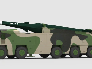 PLA DF-17 Missile 3D Model