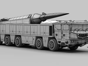 PLA DF-17 Missile 3D Model