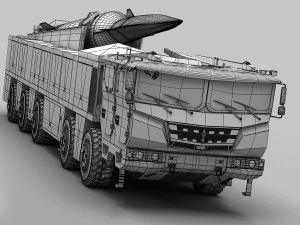 PLA DF-17 Missile 3D Model