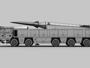 PLA DF-17 Missile 3D Model