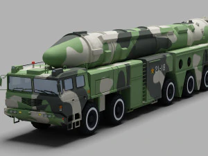 PLA DF-21 raket 3D Model