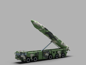 PLA DF-21 Missile 3D Model