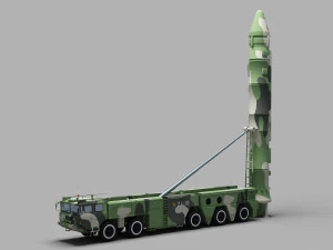 PLA DF-21 Missile 3D Model