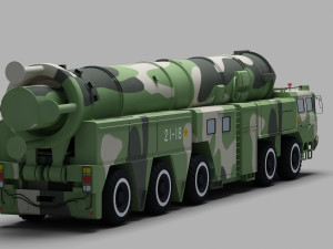 PLA DF-21 Missile 3D मॉडल