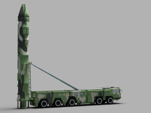 PLA DF-21 Missile 3D मॉडल