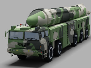 PLA DF-21 Missile 3D मॉडल