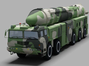 PLA DF-21 Missile 3D Model