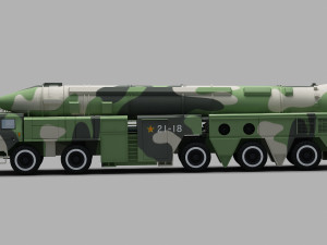 PLA DF-21 Missile 3D मॉडल