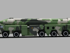 PLA DF-21 Missile 3D Model