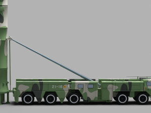 PLA DF-21 Missile 3D मॉडल