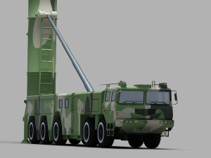 PLA DF-21 Missile 3D मॉडल