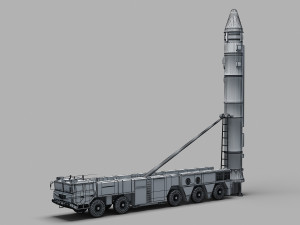 PLA DF-21 Missile 3D मॉडल