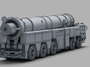PLA DF-21 Missile 3D Model
