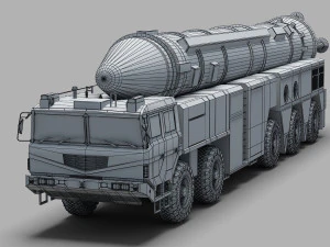 PLA DF-21 Missile 3D Model