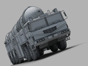 PLA DF-21 Missile 3D Model