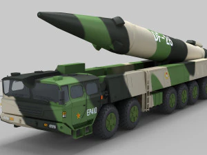PLA DF-26 Missile 3D Model