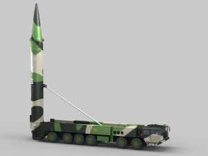 PLA DF-26 Missile 3D Model
