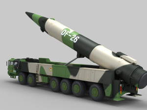 PLA DF-26 Missile Modelo 3D