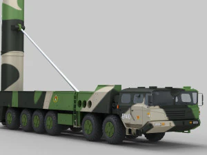 PLA DF-26 Missile 3D Model