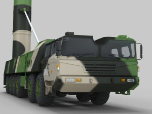 PLA DF-26 Missile 3D Model