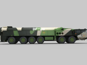 PLA DF-26 Missile 3D Model