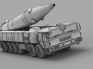PLA DF-26 Missile 3D Model