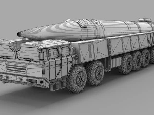 PLA DF-26 Missile 3D Model