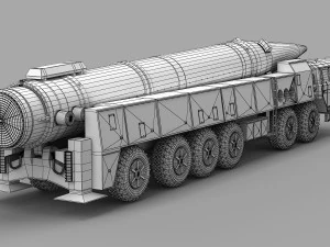 PLA DF-26 Missile 3D Model