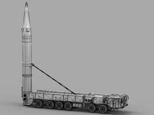 PLA DF-26 Missile 3D Model