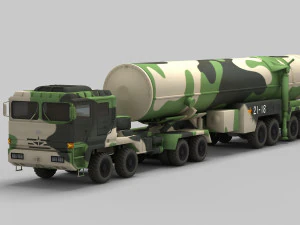 PLA DF-31 Missile 3D Model